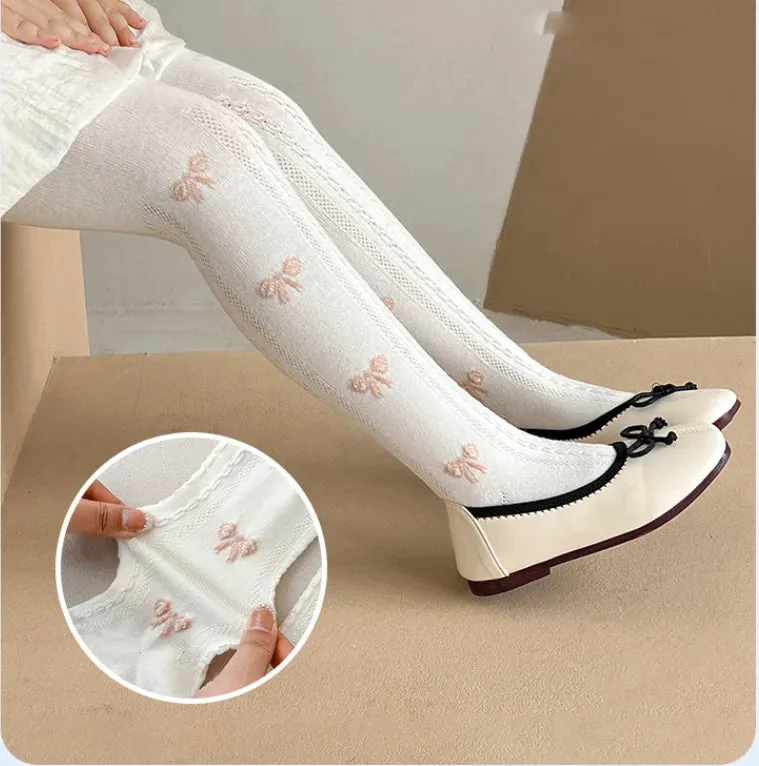 Cute Knit Bow Leggings