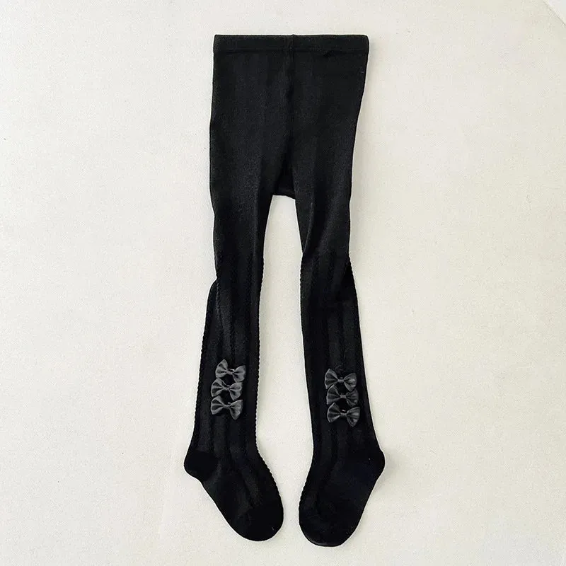 Cute Knit Bow Leggings