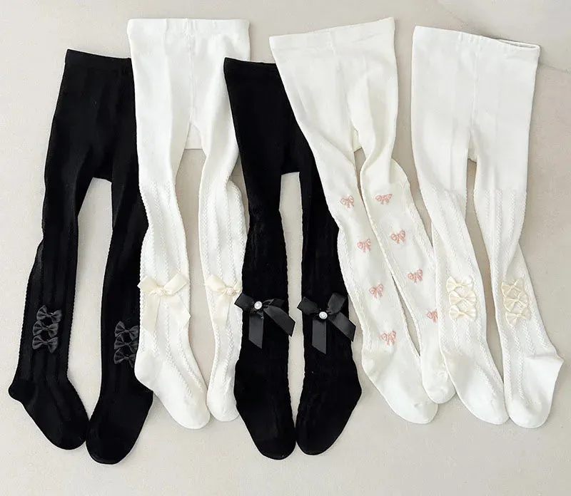 Cute Knit Bow Leggings