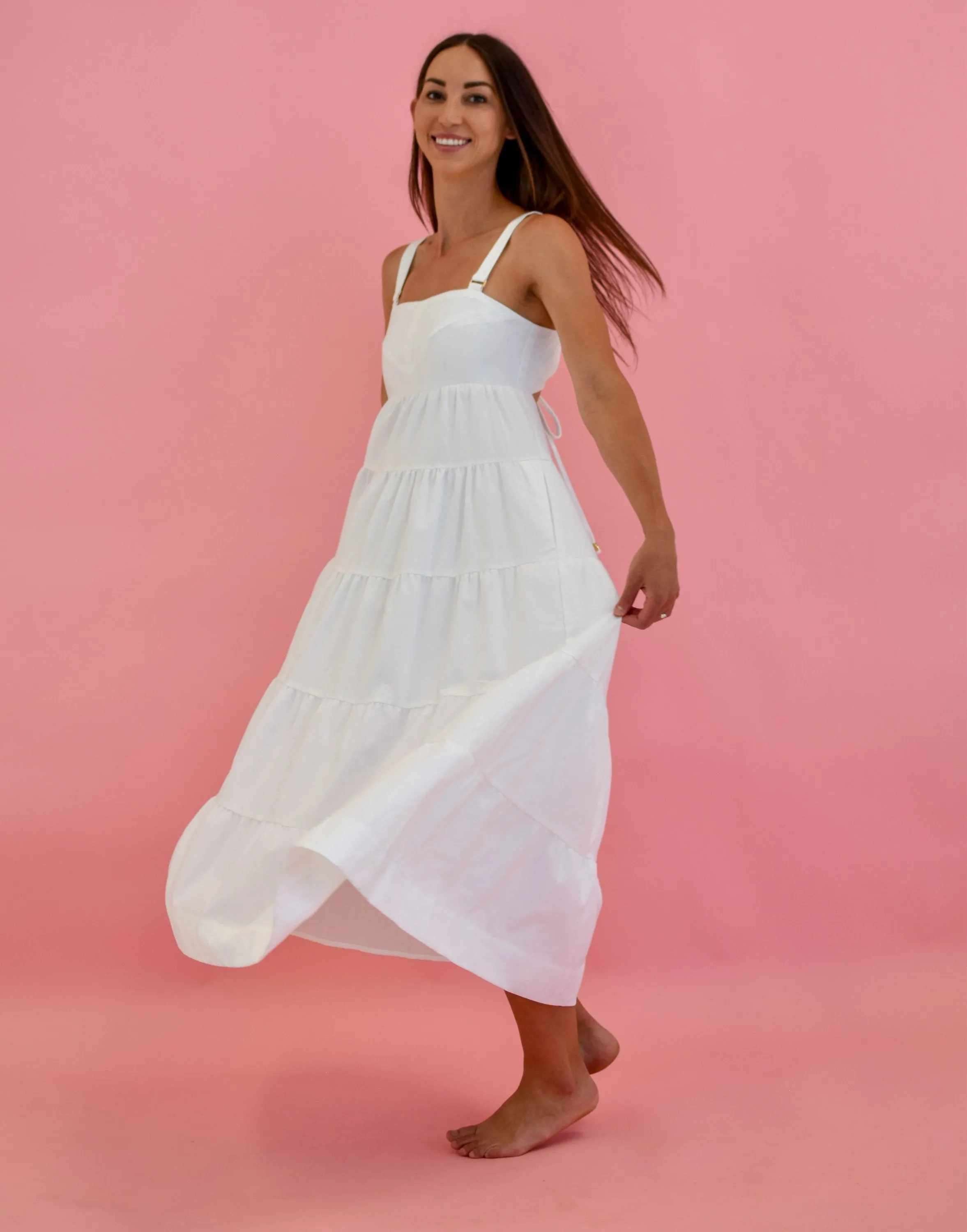Daisy Says Sundae Dress White DS23048-2