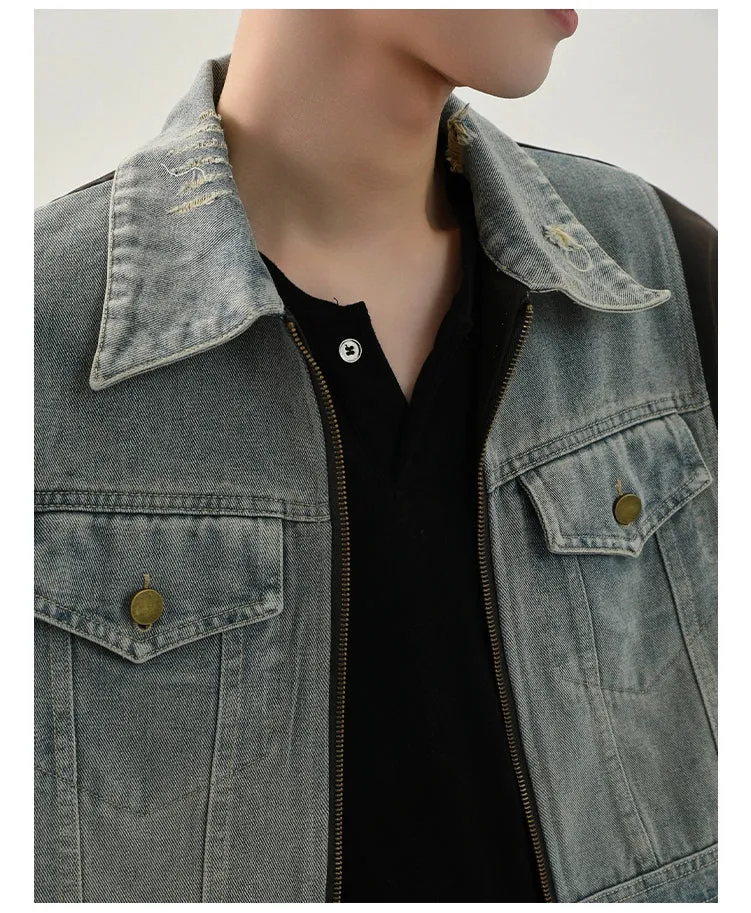 Deconstructed Denim Patchwork Jacket