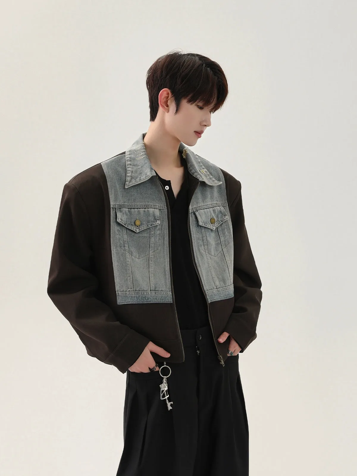 Deconstructed Denim Patchwork Jacket