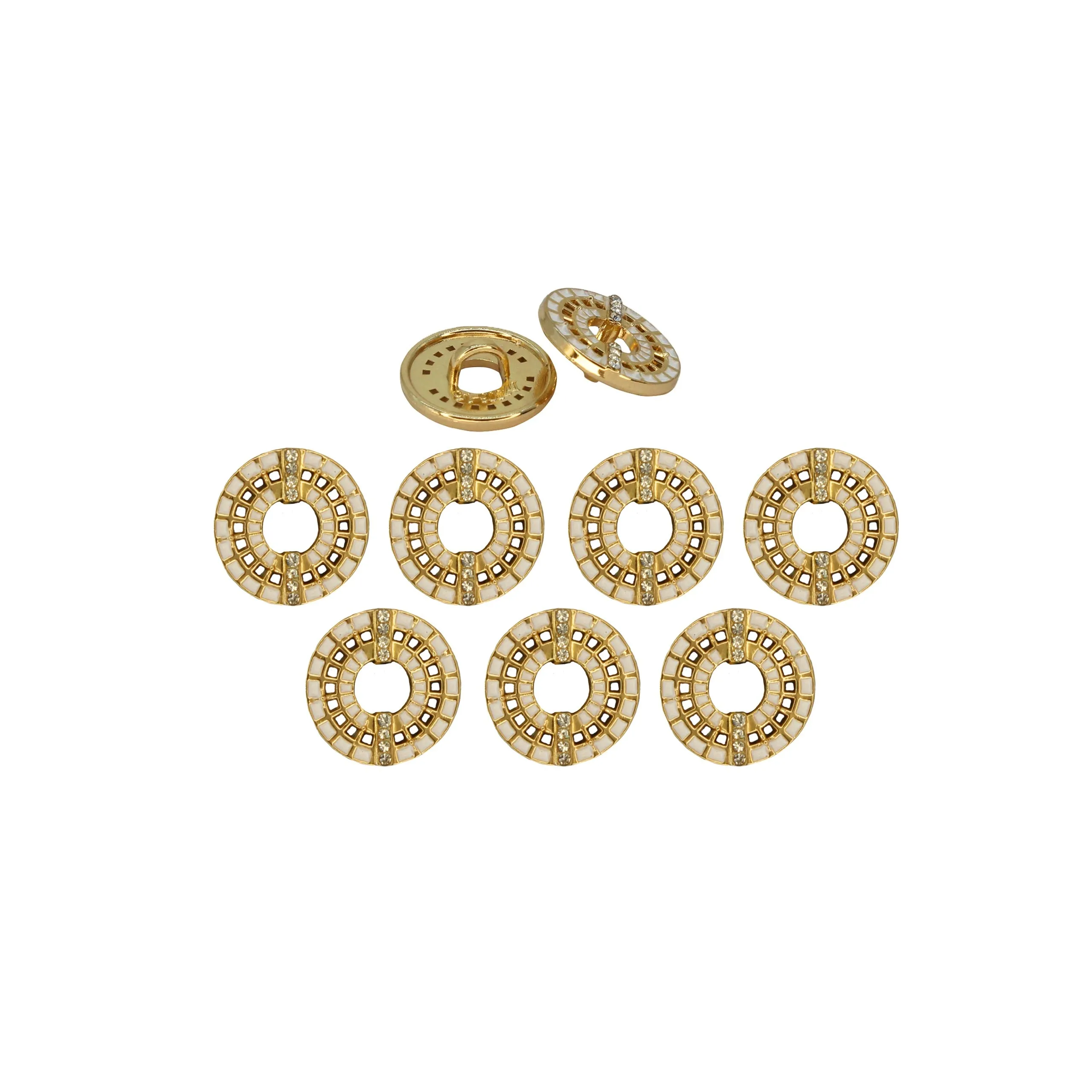 Decorative Gold Laser Cut Button