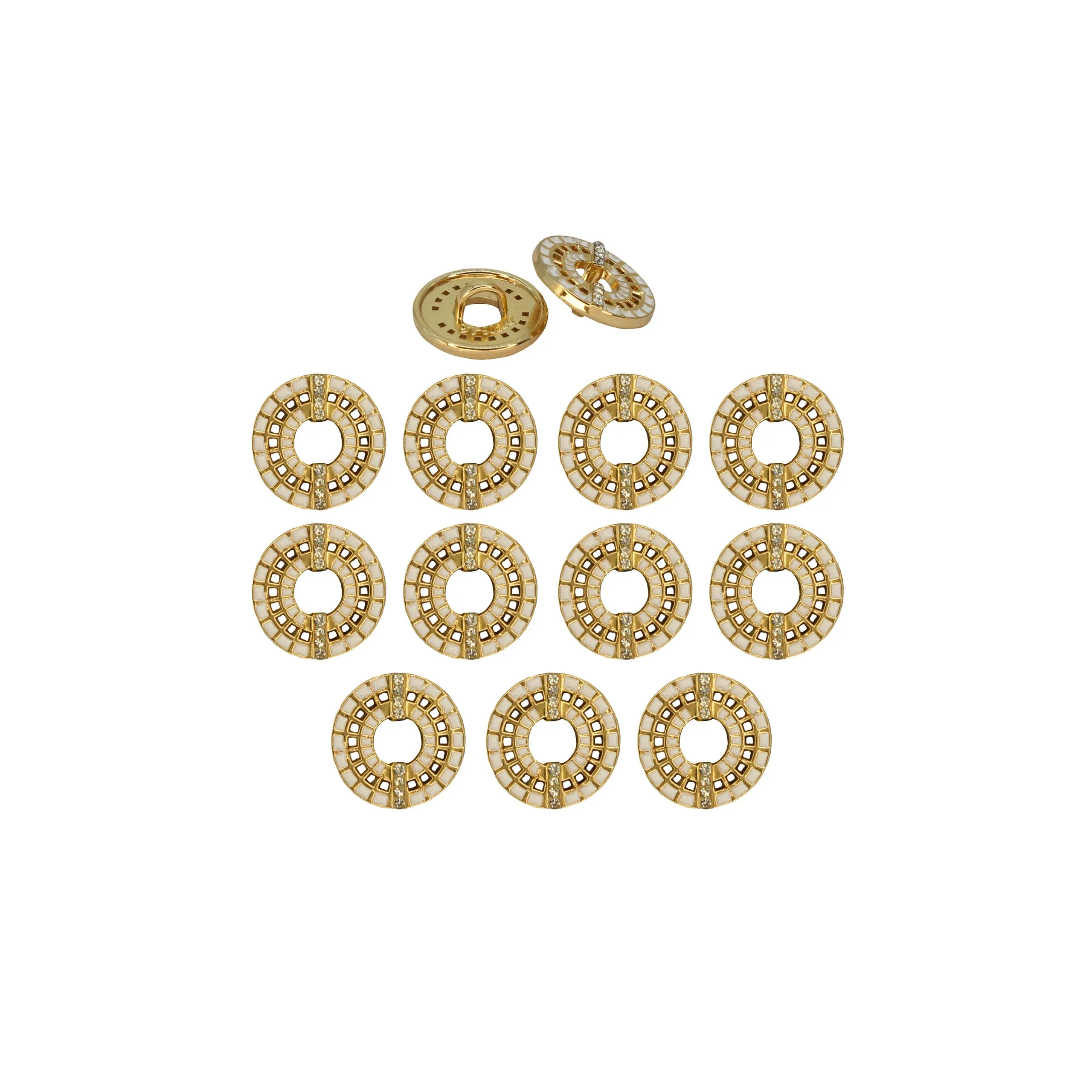 Decorative Gold Laser Cut Button