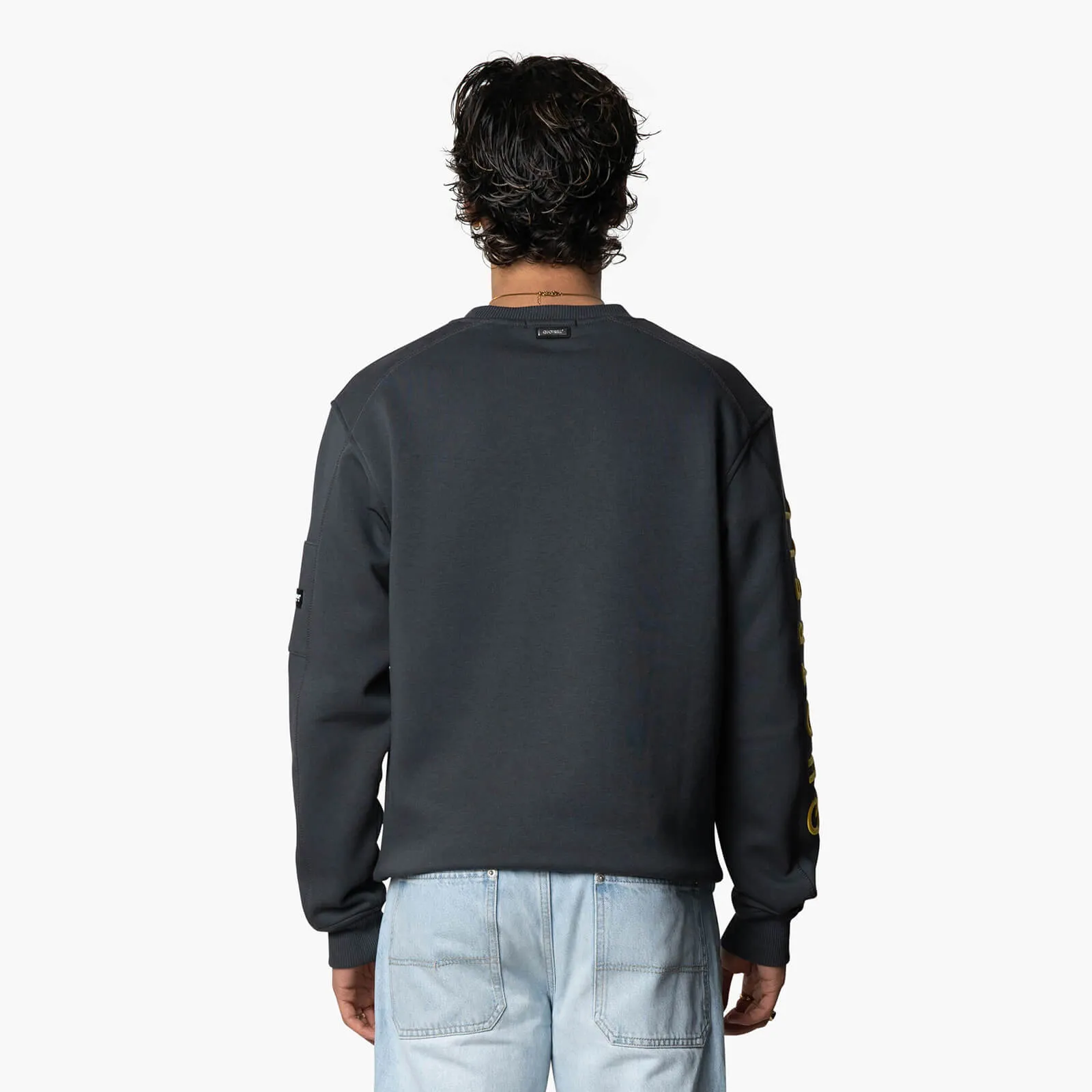 DEFENDER CREWNECK | ANTHRACITE/YELLOW