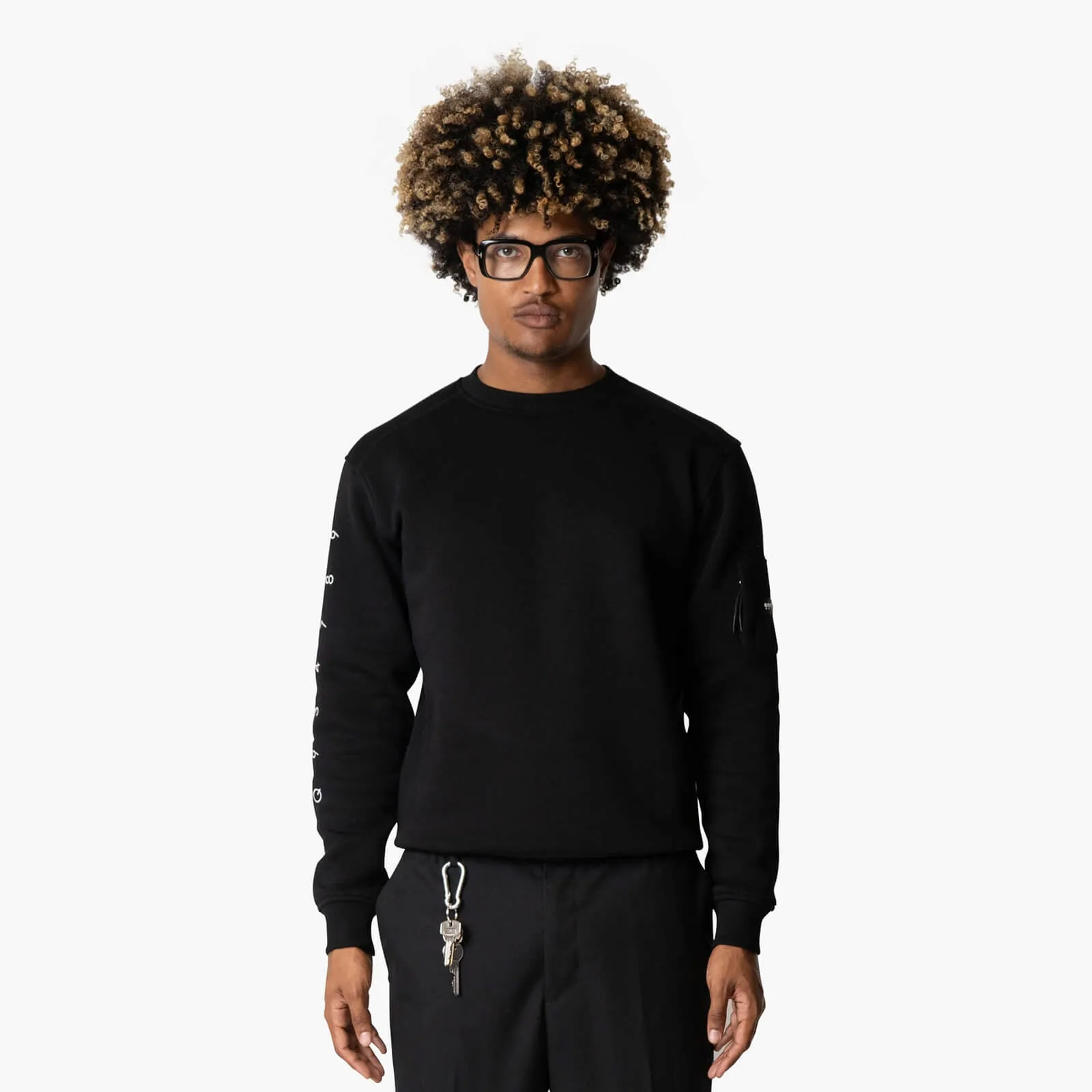 DEFENDER CREWNECK | BLACK/WHITE