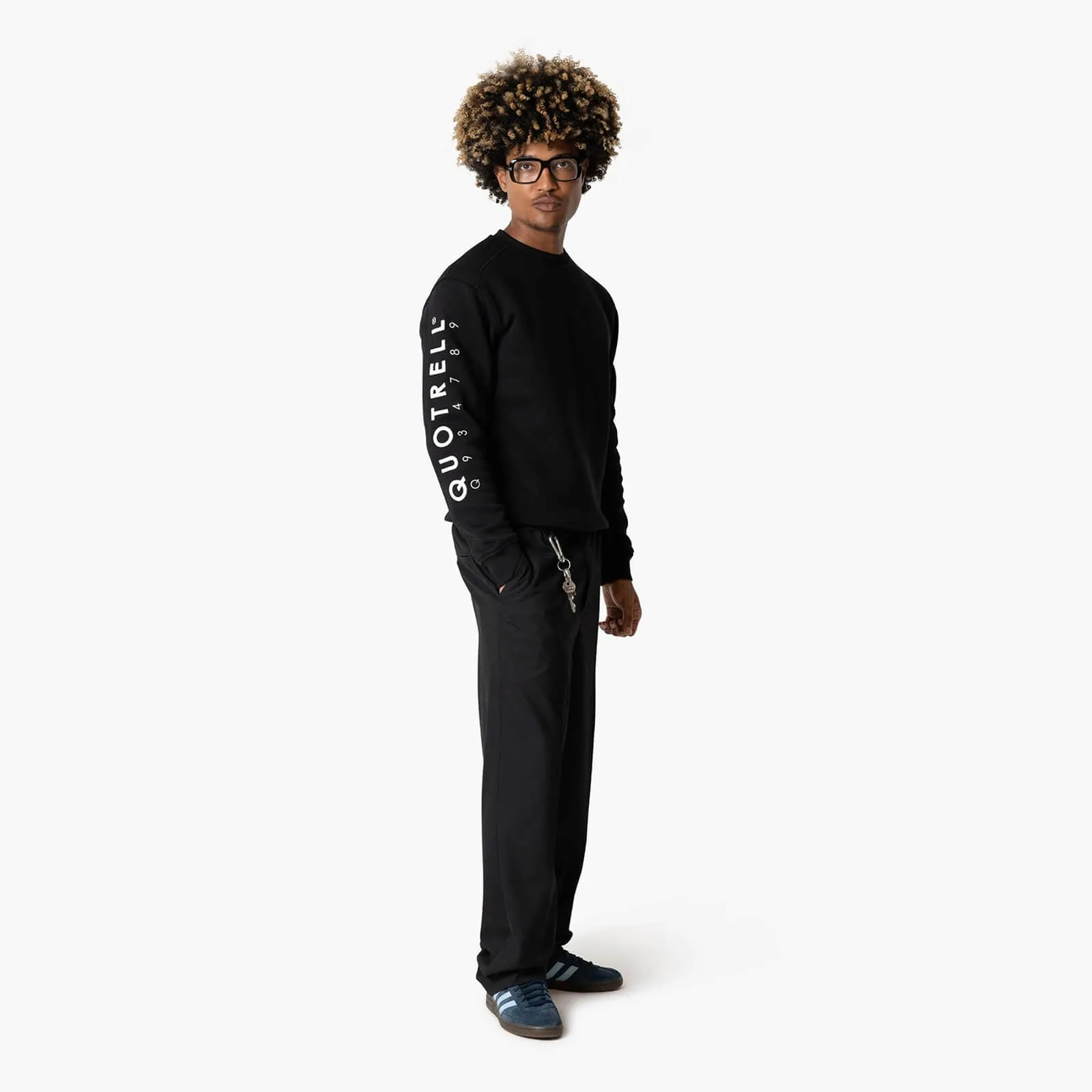 DEFENDER CREWNECK | BLACK/WHITE