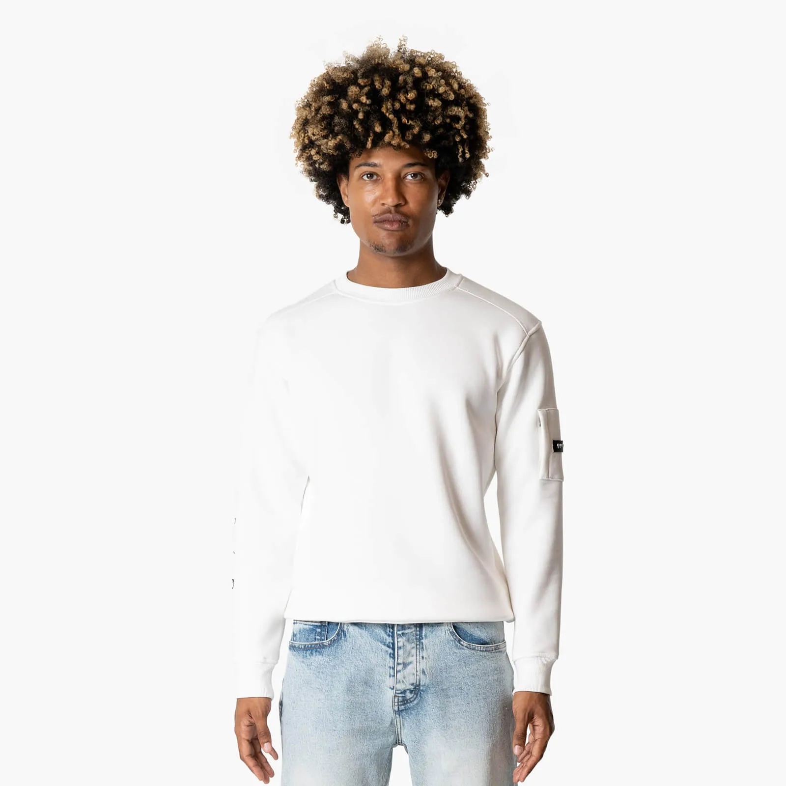 DEFENDER CREWNECK | OFF WHITE/BLACK