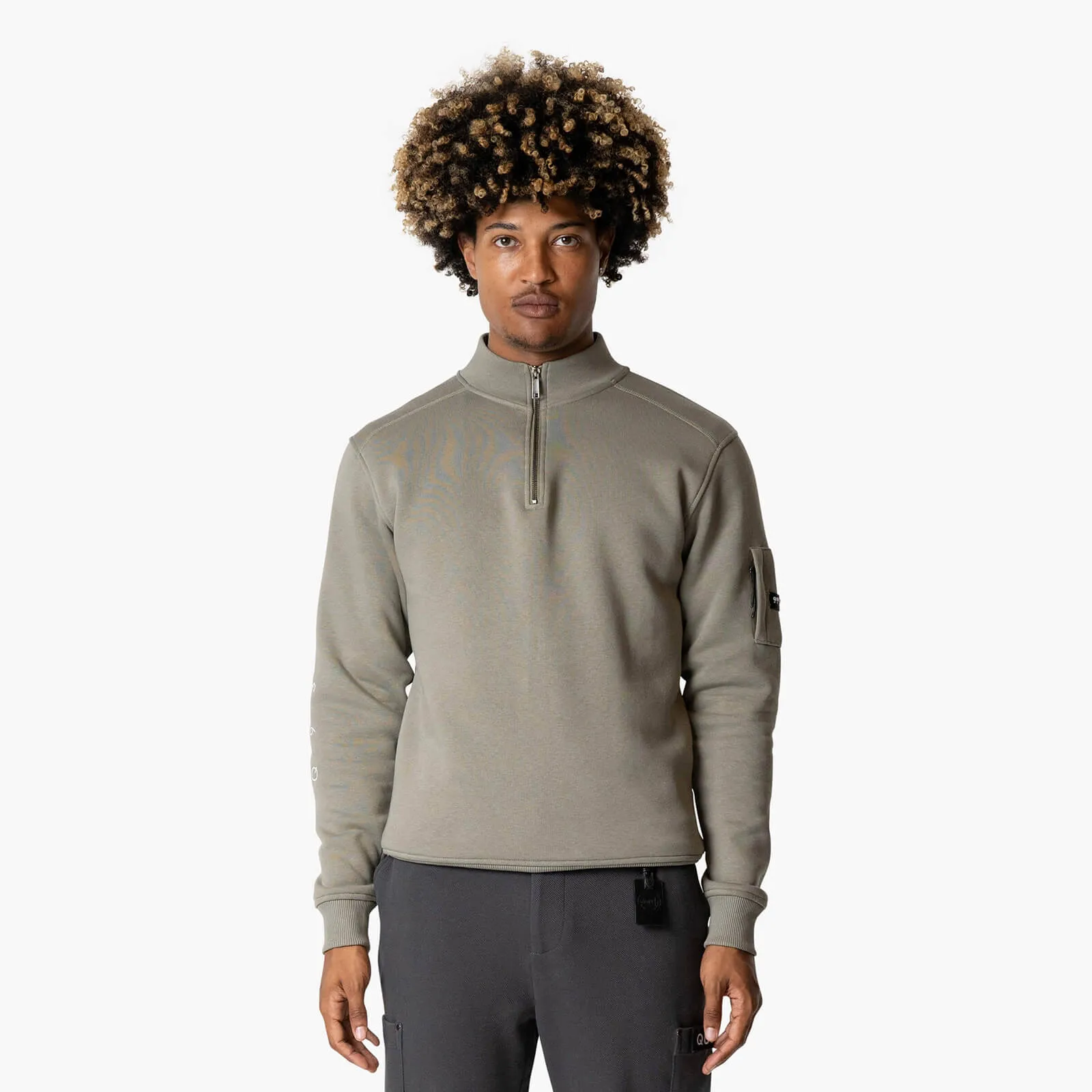DEFENDER HALFZIP | FADED OLIVE/WHITE