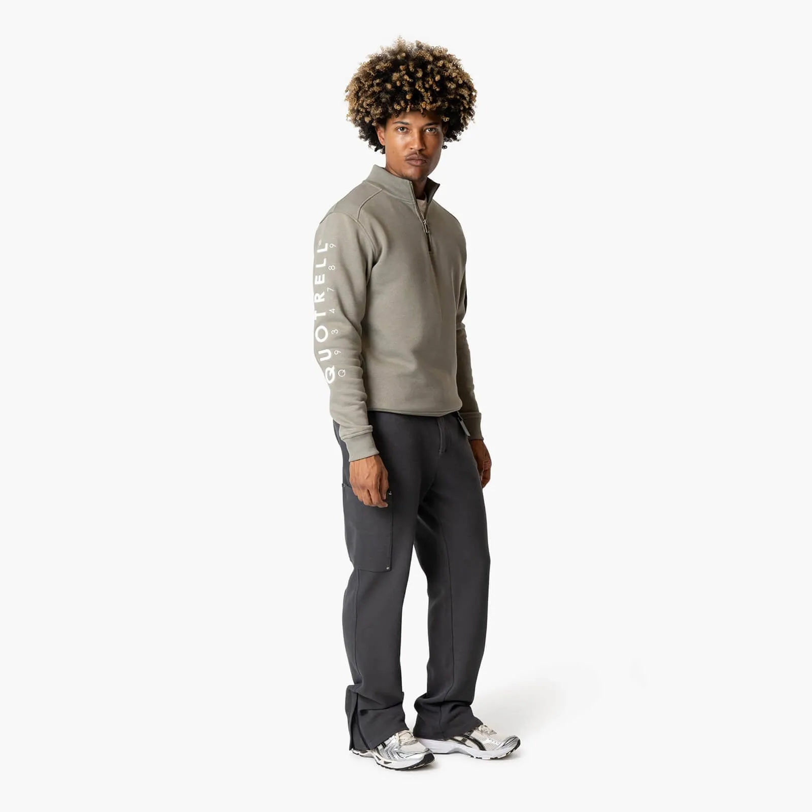 DEFENDER HALFZIP | FADED OLIVE/WHITE