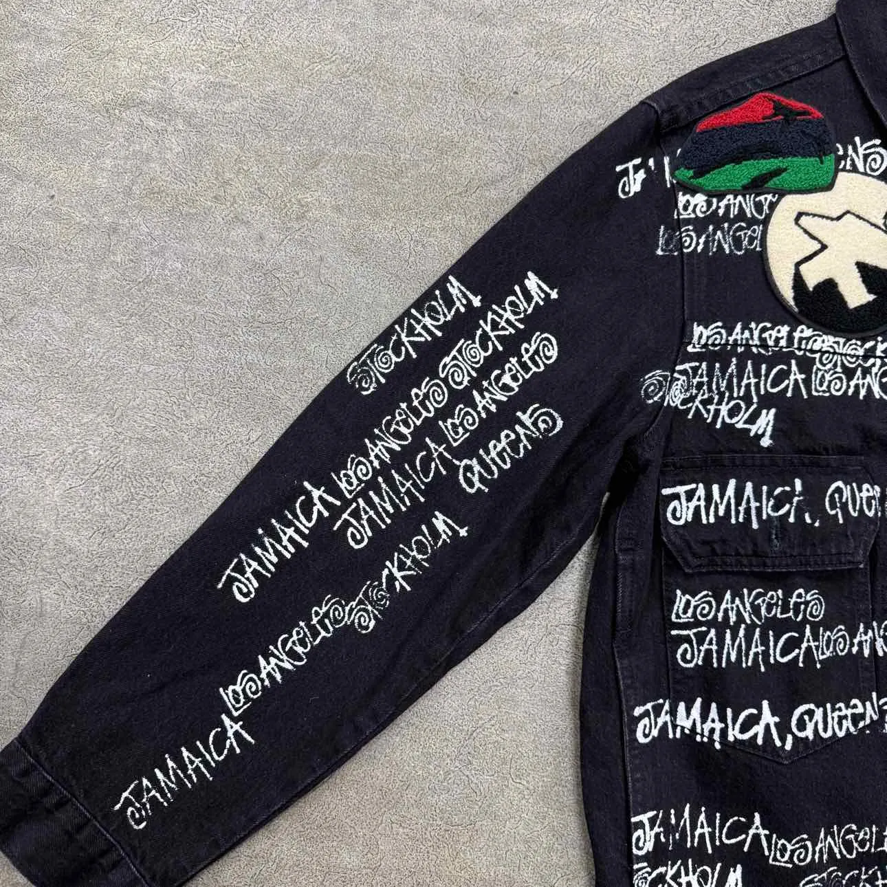 Denim Tears Denim Jacket "STUSSY X OUR LEGACY" Black Used Size L