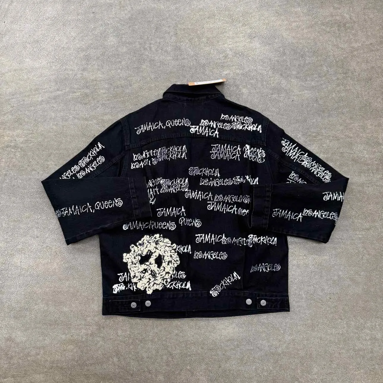 Denim Tears Denim Jacket "STUSSY X OUR LEGACY" Black Used Size L