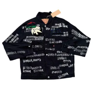 Denim Tears Denim Jacket "STUSSY X OUR LEGACY" Black Used Size L