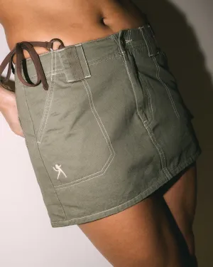 Dirtbag Cargo Low Rise Mini Skirt