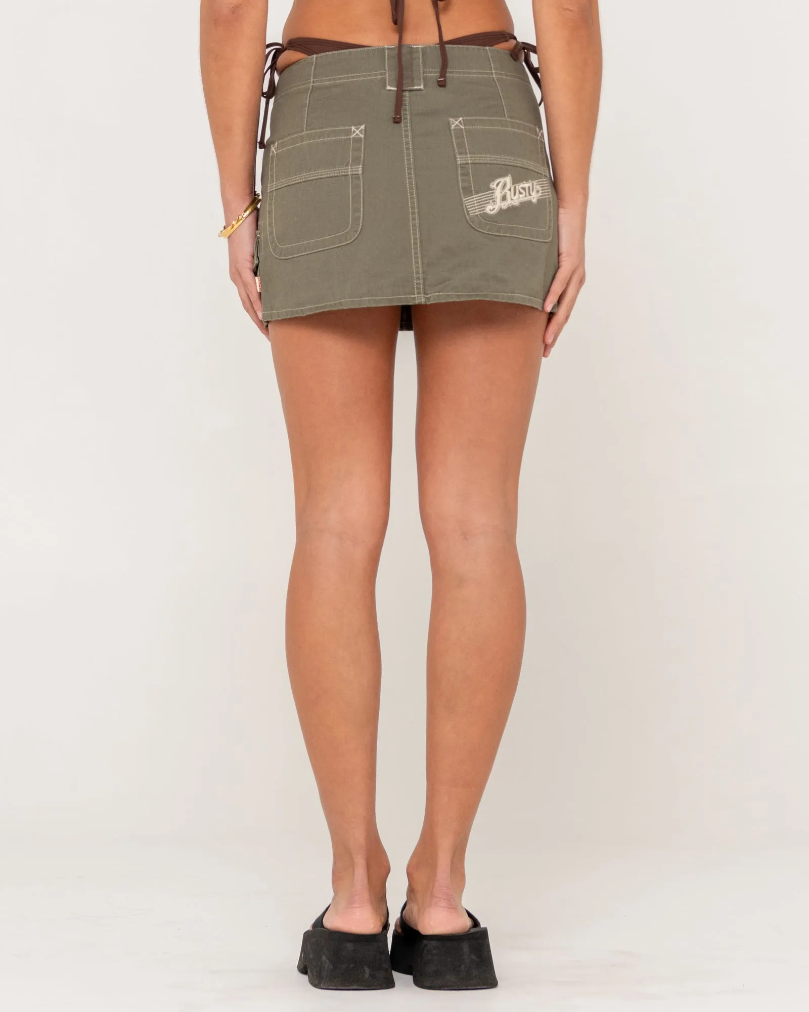 Dirtbag Cargo Low Rise Mini Skirt