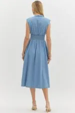 Dixie Denim Midi Dress