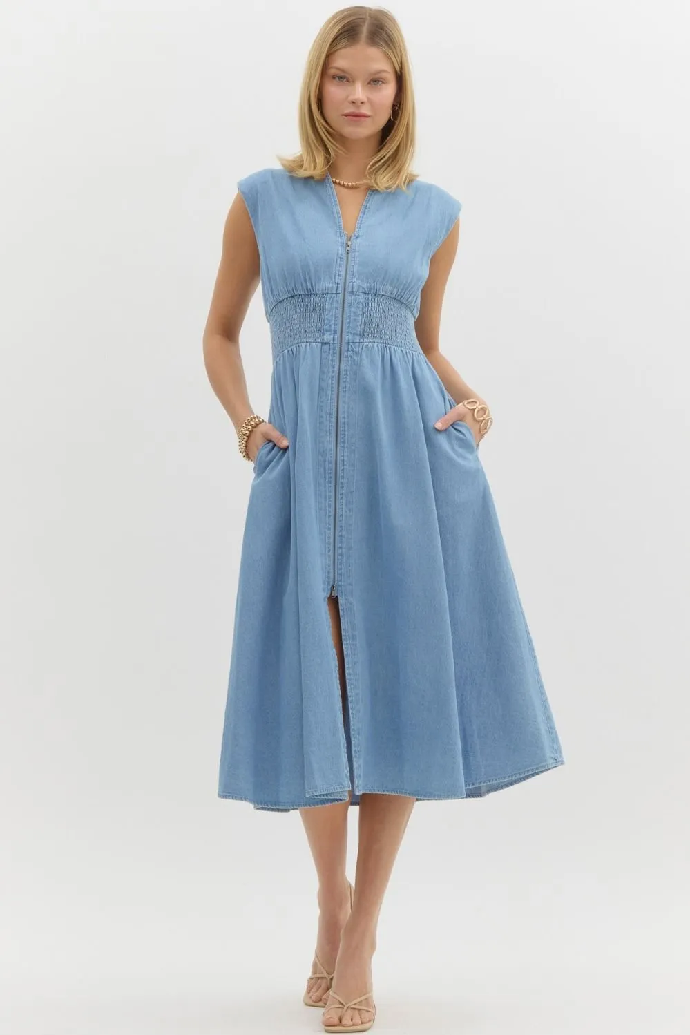 Dixie Denim Midi Dress