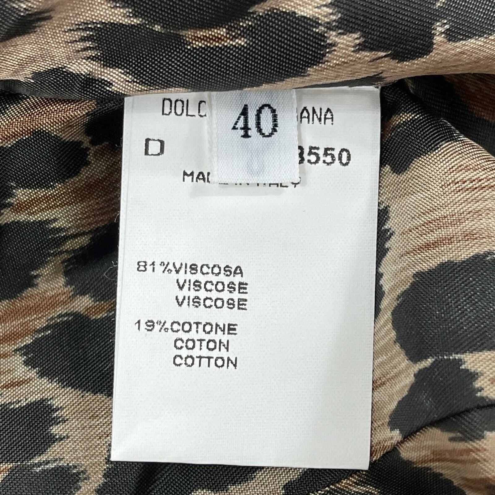 Dolce & Gabbana - Vintage Leopard Print Viscose Trench Coat - 40 US M
