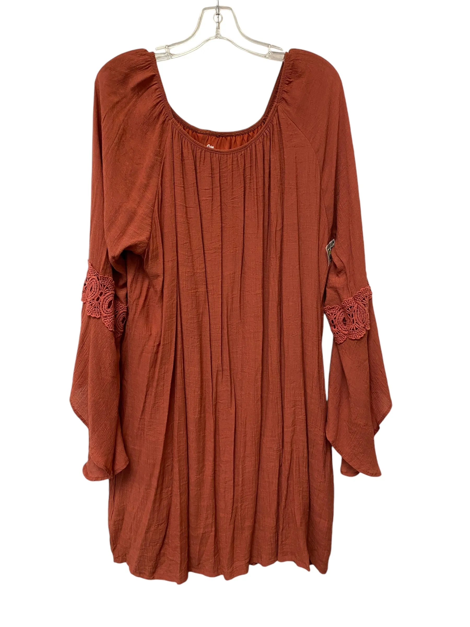 Dress Casual Midi By Wrangler In Red, Size: 2x