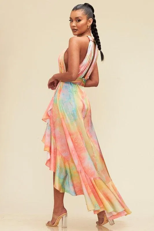 DUBAI GOLD CHAIN MAXI DRESS