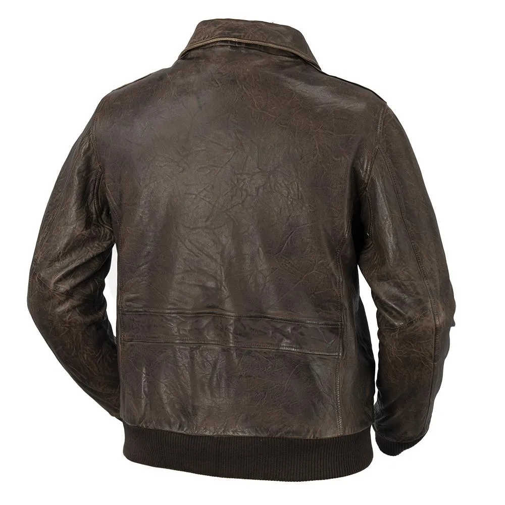 Duke - Men's Bomber Style Leather Jacket
