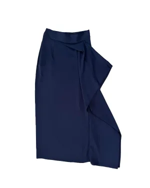 EDELINE LEE | HIGH WAISTED CHARM DRAPED MIDI SKIRT