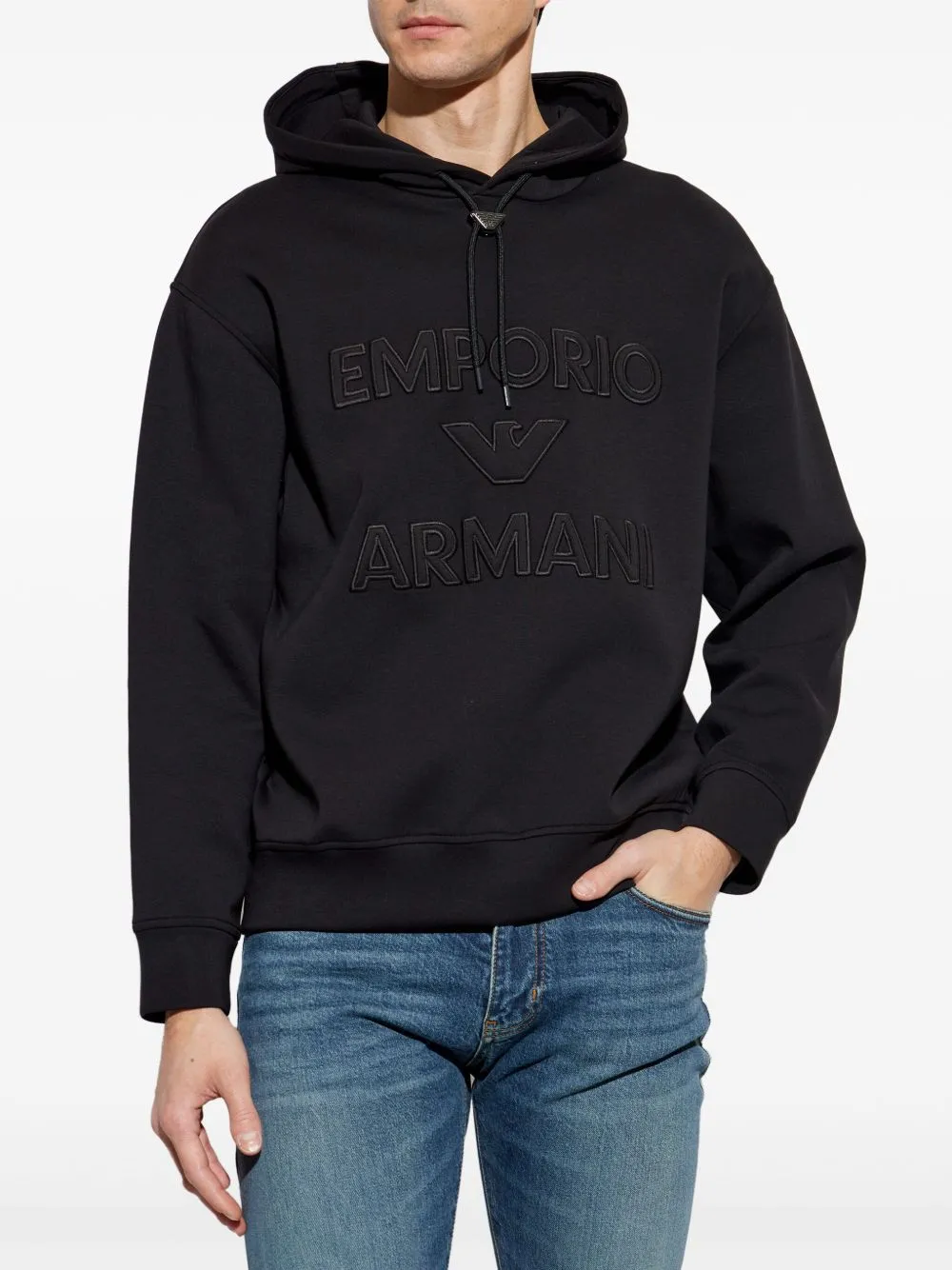 Emporio Armani Logo Cotton Hoodie