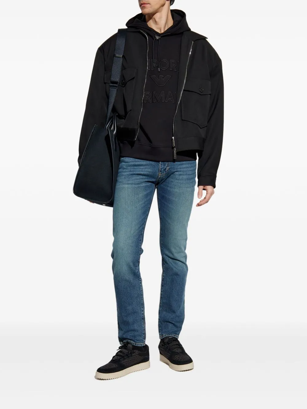 Emporio Armani Logo Cotton Hoodie