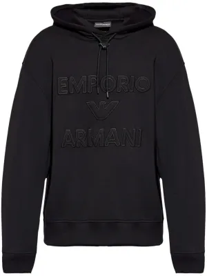 Emporio Armani Logo Cotton Hoodie