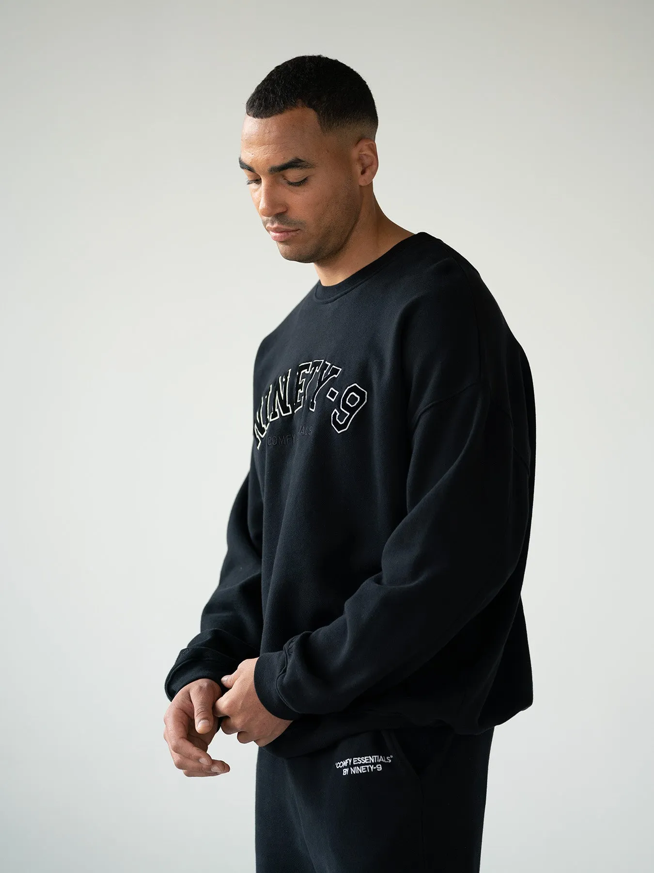 ESSENTIALS - College Sweater  •  Black
