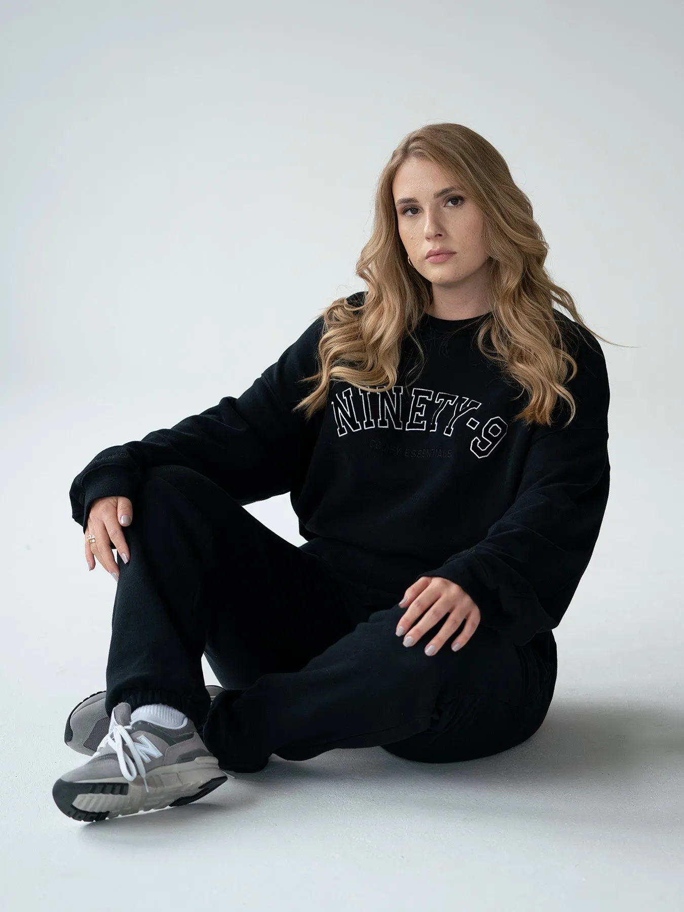 ESSENTIALS - College Sweater  •  Black