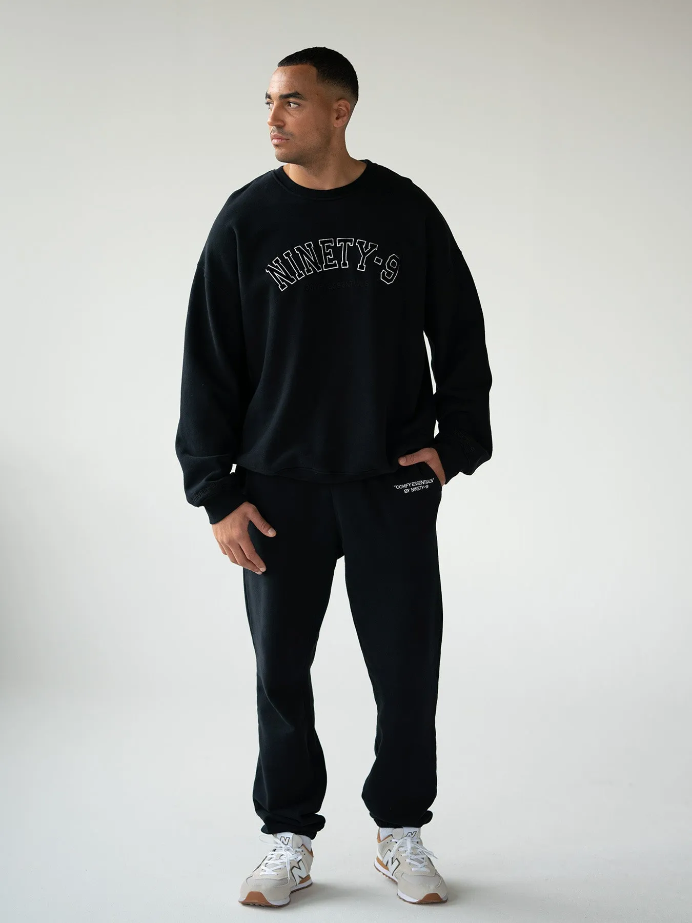ESSENTIALS - College Sweater  •  Black