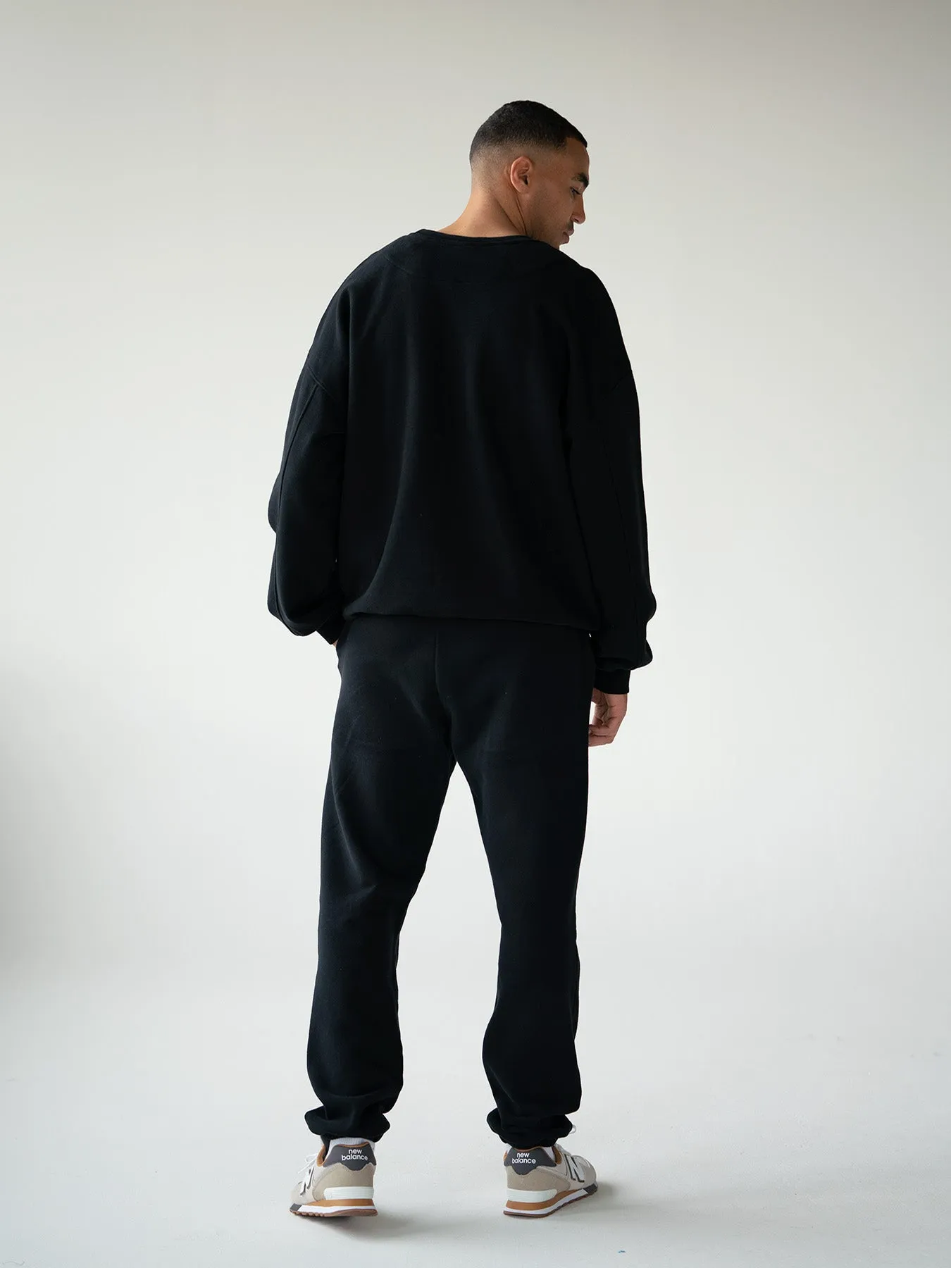 ESSENTIALS - College Sweater  •  Black
