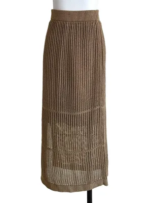 Fawn Brown Knit Skirt