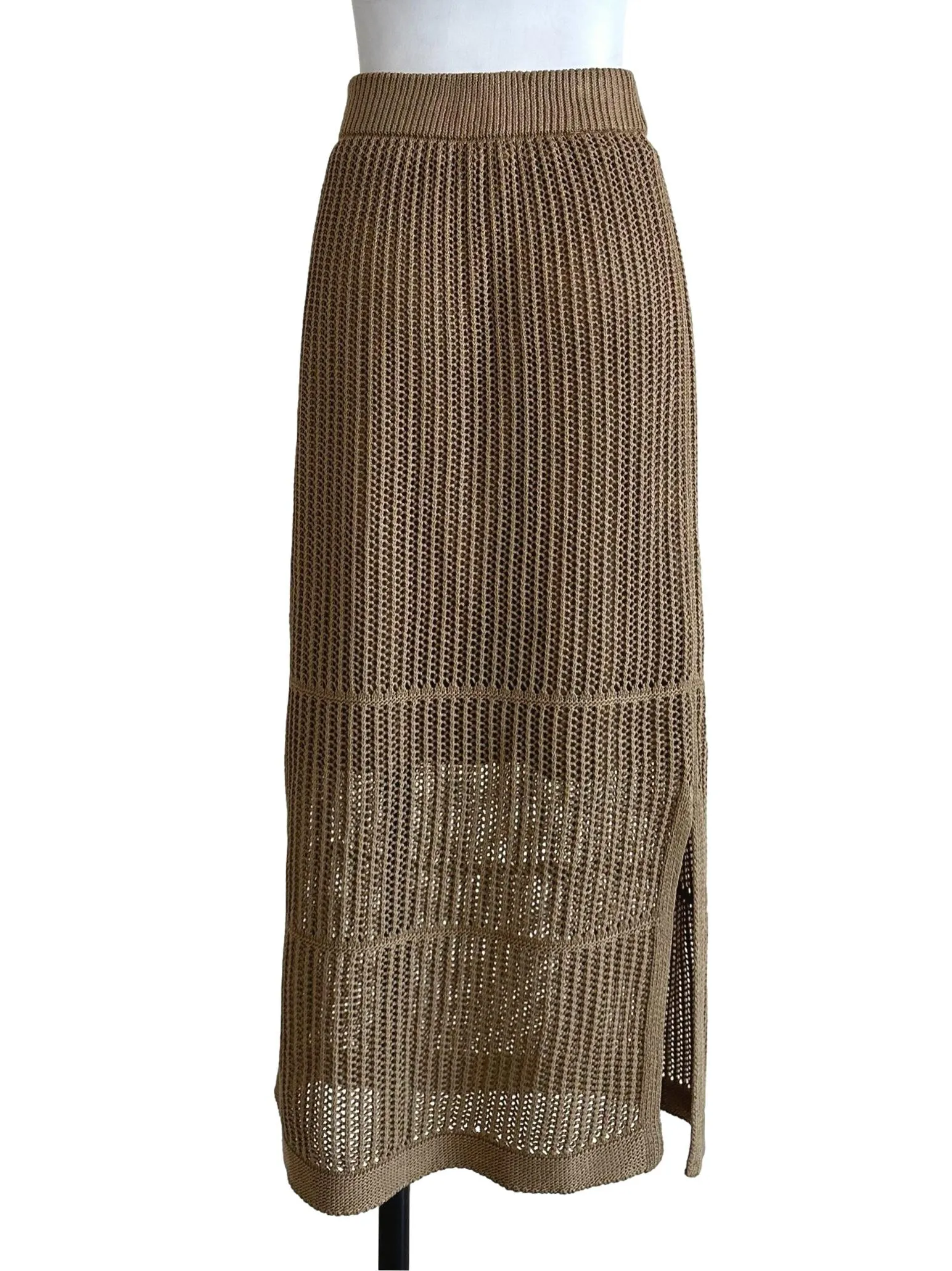 Fawn Brown Knit Skirt