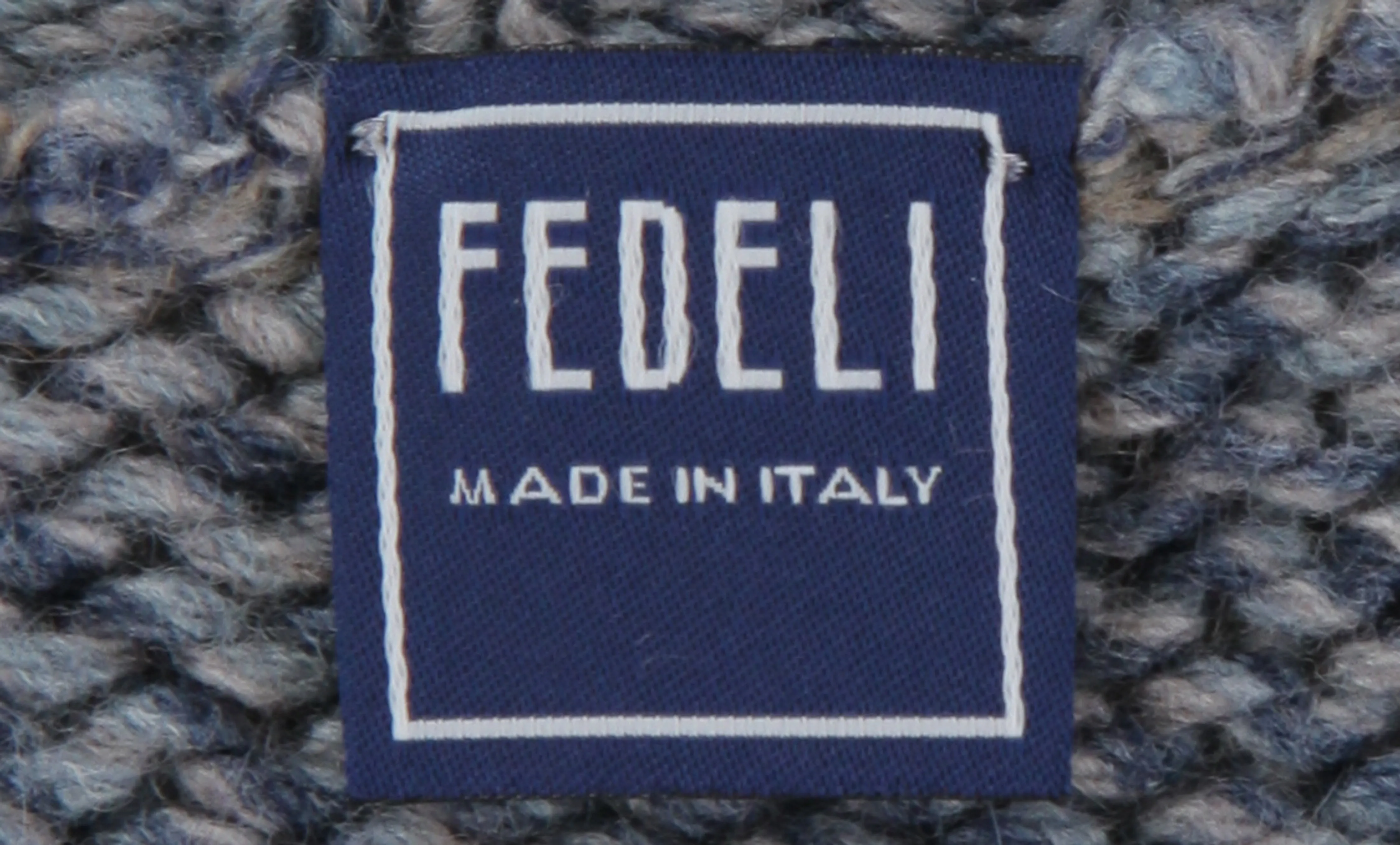 Fedeli Blue Crewneck Jacket