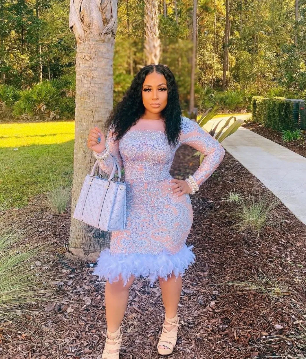 Felicity (Midi/Feathers)