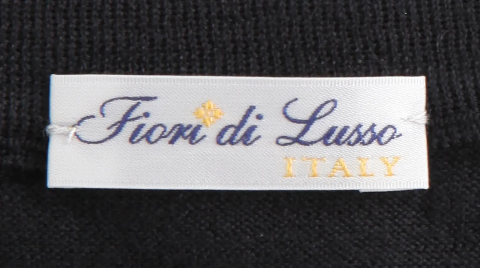 Fiori Di Lusso Black Crewneck Sweater