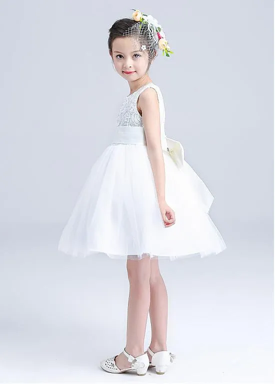 Flower Girl Dresses With Bowknot