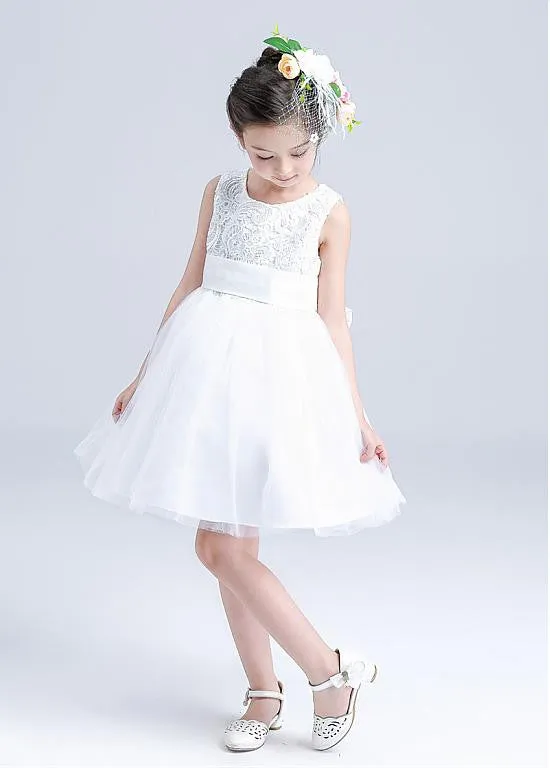 Flower Girl Dresses With Bowknot