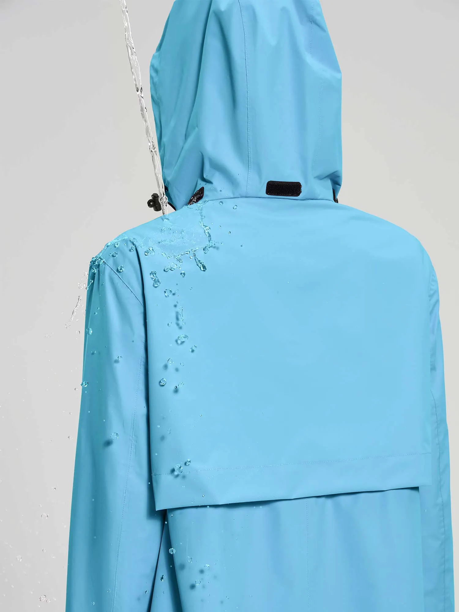 Flyleaf Mid-Length Hooded Waterproof Jacket