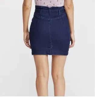 FREE PEOPLE DENIM SKIRT BLUE