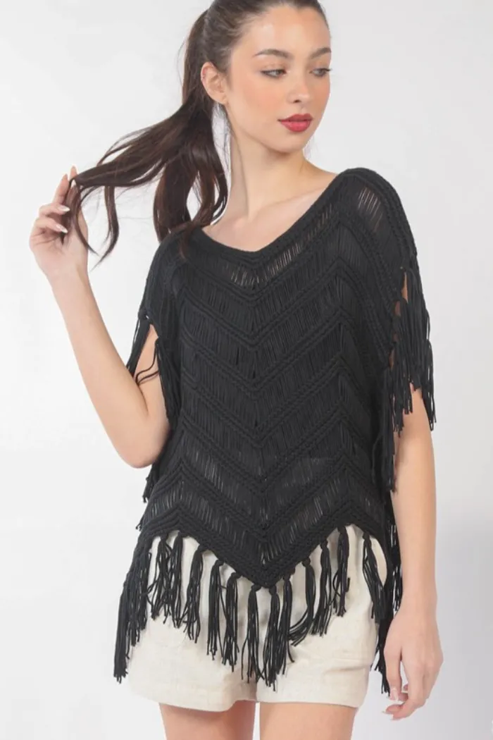Fringe Detail Sweater