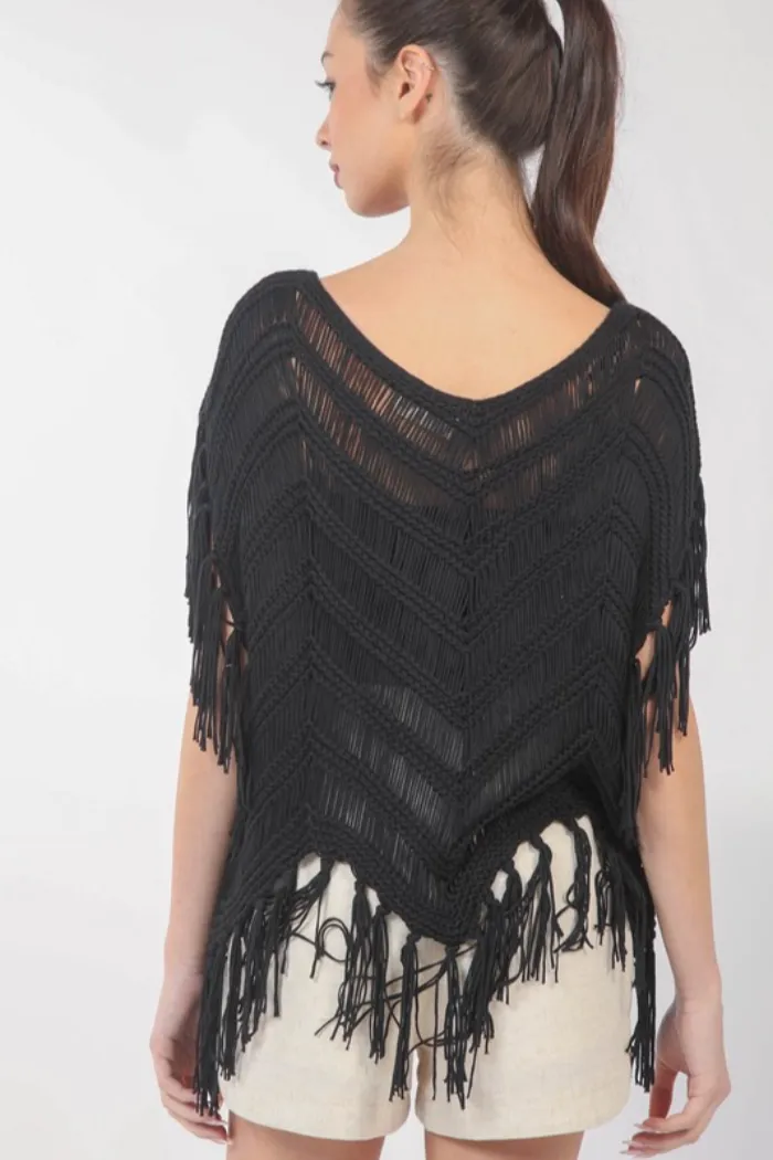 Fringe Detail Sweater
