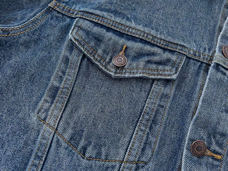 GALLERY DEPT letter embroidered washed denim Jacket