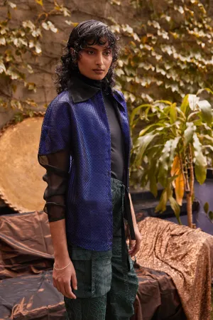 Geometric Brocade Cargo Pants