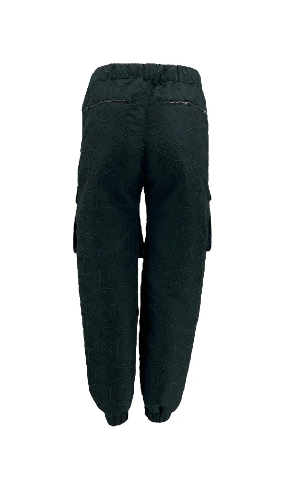 Geometric Brocade Cargo Pants
