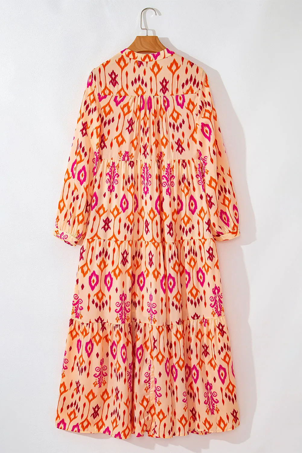 Geometric Printed Maxi Dress