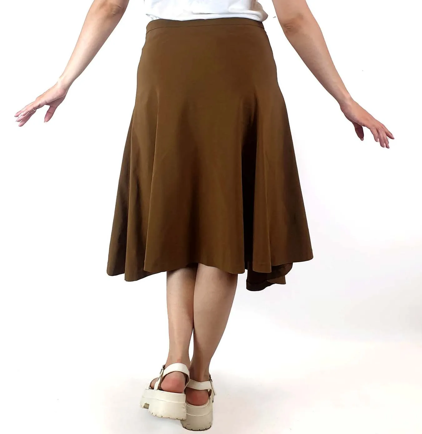 George tan A-line skirt size 10