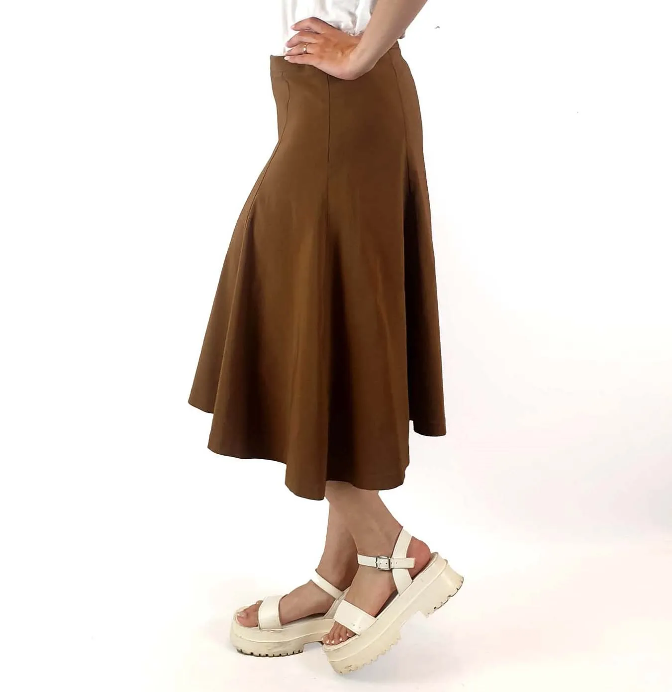 George tan A-line skirt size 10